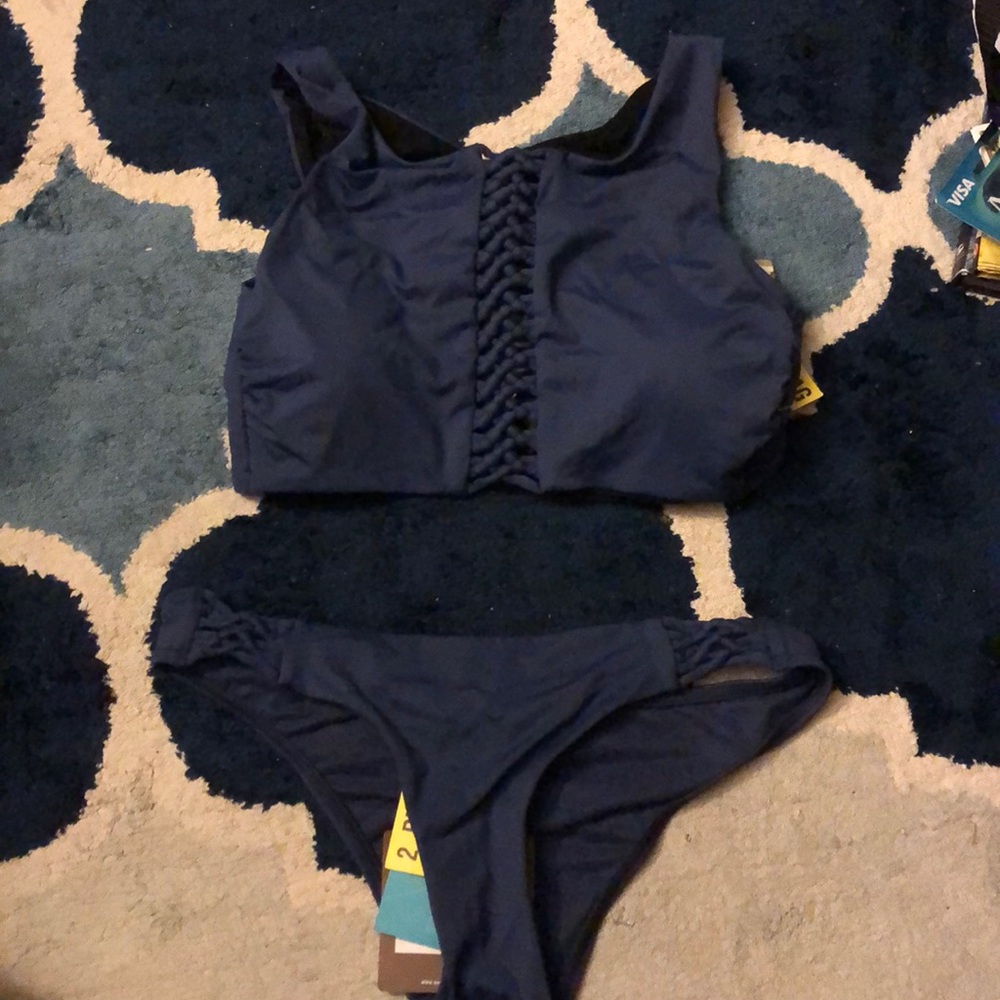 BNWT Sunseeker bikini navy 6
